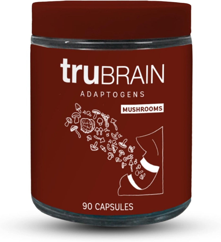 TruBrain Capsules Nootropiques - Focus, Énergie, Clarté. Capsules Nootropiques à absorption rapide