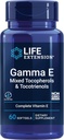 Life Extension Gamma E Mixed Tocopherols & Tocotrienols – Complete Vitamin E Spectrum, Antioxidant Protection – Non-GMO, Gluten-Free – 60 Softgels