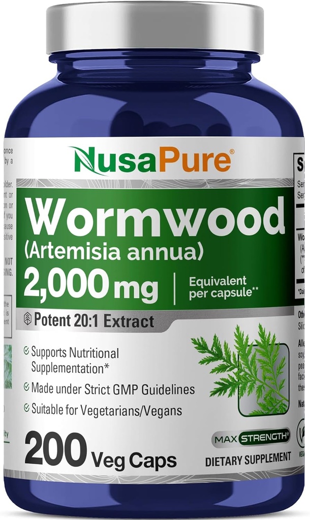 NusaPure Wormwood Capsules 2000mg.