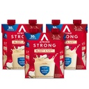 Atkins Strong Haute Protein Shake, Vanilla Aromatisé, 30g Protéines, faible teneur en glucides et faible teneur en sucre, Keto Friendly, sans gluten, Muscle et Gut Health Support Complex, 12 Comte