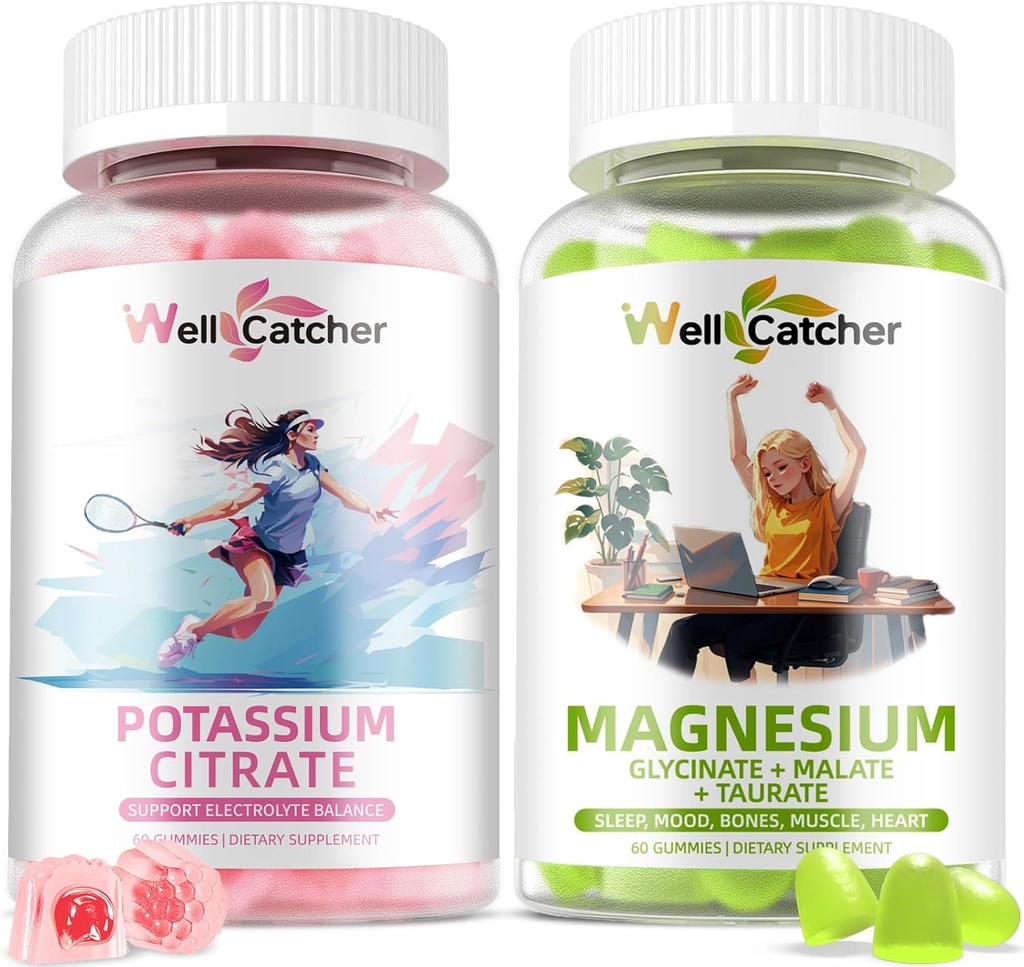 Gommies de magnésium de potassium pour hommes