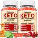 Gummies Keto ACV – vinaigre de cidre de pomme avec mère, soutien du métabolisme – avec vitamine B6 et B12 – végétalien, non-OGM – soutient le bien-être quotidien – 120 comte