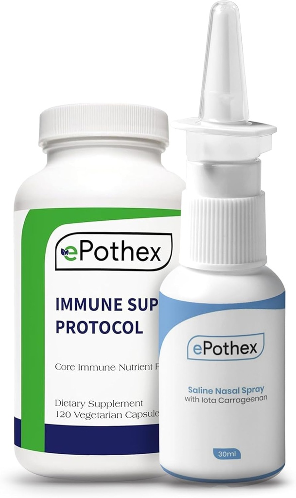 Trousse de rétablissement saisonnier - Protocole de soutien immunitaire - Iota Carrageenan Nasal Spray