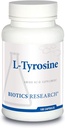 Recherche en biotique L Tyrosine 500 Milligram, Mood and Memory Support, supporte la réponse globale à la relaxation, soutient la fonction thyroïde. 100 gélules