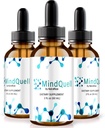 NutraRize (paquet de 3 gouttes MindQuell, formule de soutien tout naturel, supplément Premium pour soutenir le focus et la concentration, revue officielle Mind Quell Gotas (90 services)