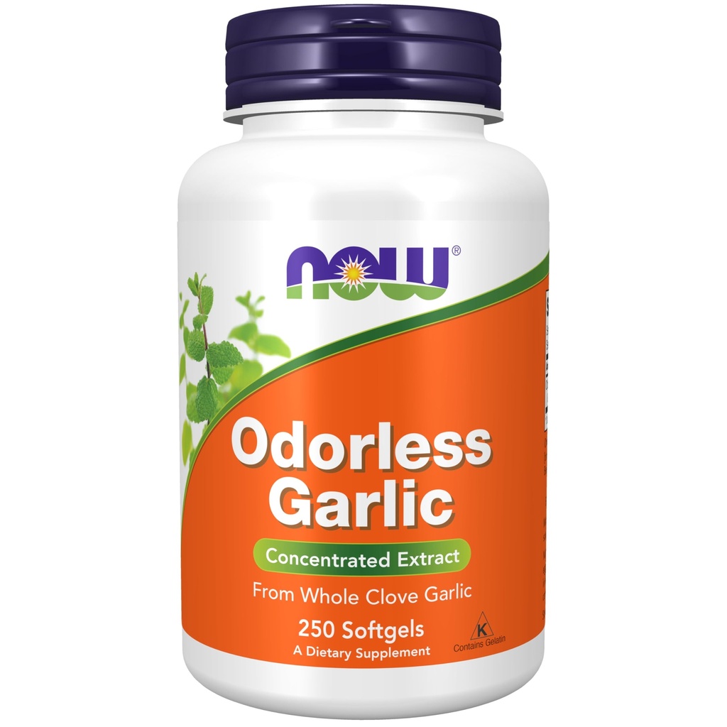 MAINTENANT les compléments alimentaires, l'ail sans odorat (Allium sativum), extrait concentré, 250 softgels