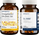 Metagenics Bundle - D3 5000 & EPA-DHA 720-120 Softgels of D3 5000 for Immune Support, Bone & Heart Health* - 120 Softgels of EPA-DHA 720 for Heart, Musculoskeletal & Immune System Health*