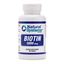Biotin 60 Comprimés 5000 mcg par les systèmes naturels , Biotin soutien de la croissance des cheveux pilules , cheveux ongles de peau vitamines pour les hommes et les femmes , Biotin supplément améliore la croissance cellulaire