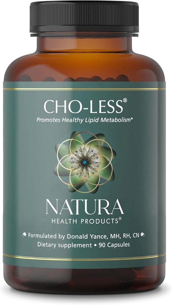 Natura Health Products Cho-Less Supplement - Promotes Healthy Lipid Metabolism and Cardiovascular Health - Featuring Niacin, Red Yeast Rice, Artichoke Extract, and Beta Sitosterol (90 Capsules)