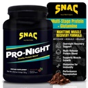 SNAC Pro-Night Protein Powder Blend - Quality Protein Powder for Men and Women, Nighttime Recovery, High Protein Supplement, Supports Muscle Repair, 26g Protein per Serving, Chocolate Flavor, 1.6 lbs