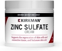 Kirkman - Crème topique de sulfate de zinc - 4 fl oz - Absorption rapide - 10 % de sulfate de zinc - Hypoallergénique