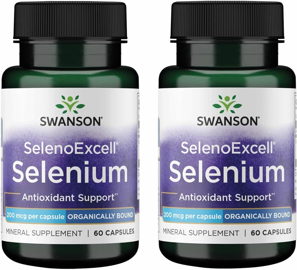 Swanson Selenoexcell Sélénium 200 mcg 60 Capsules (2 Pack)