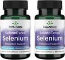 Swanson Selenoexcell Selenium 200 mcg 60 Capsules (2 Pack)