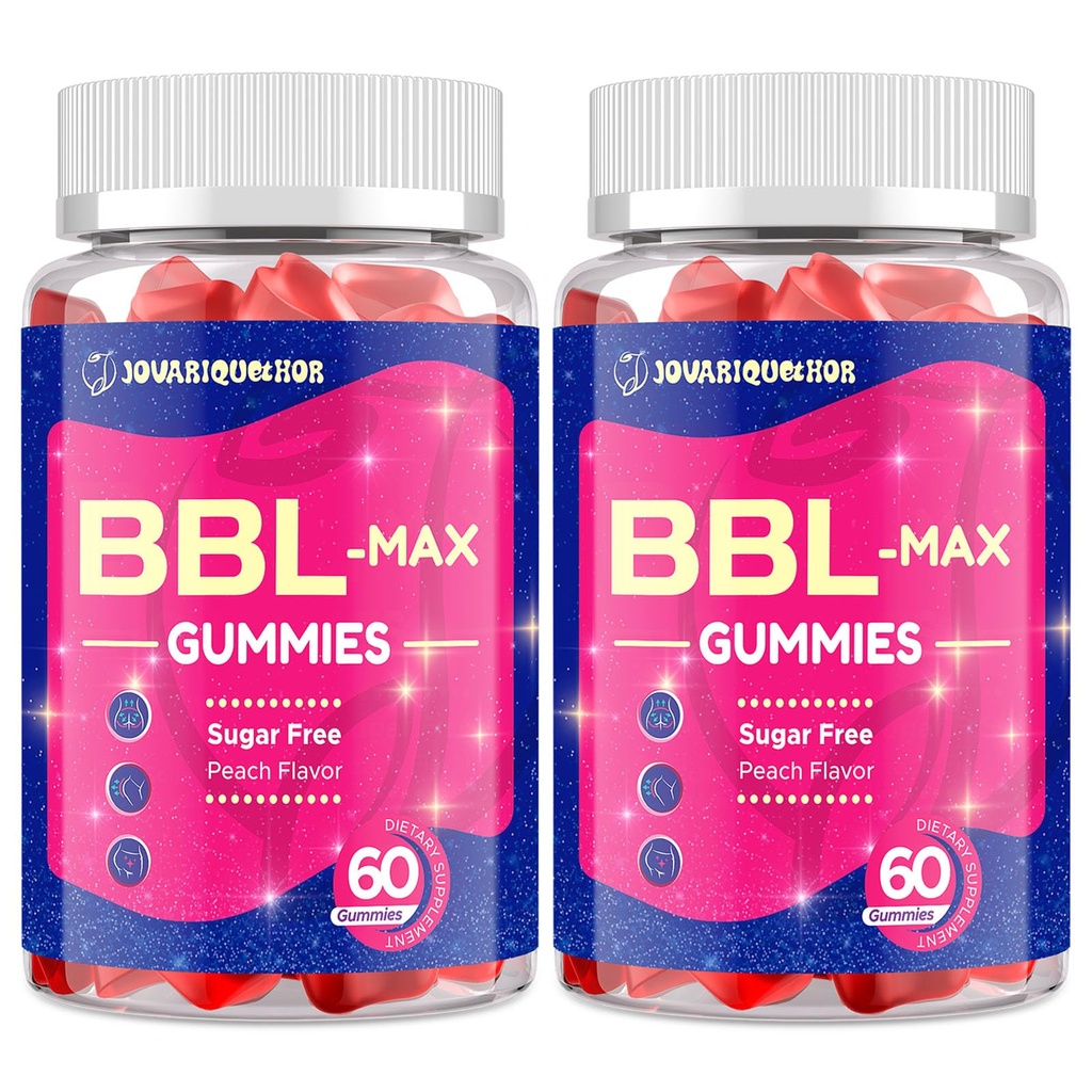 Gommies pour les femmes - Gommies BBL avec multivitamines et extraits de plantes - Peach Flavor - 120 Comte