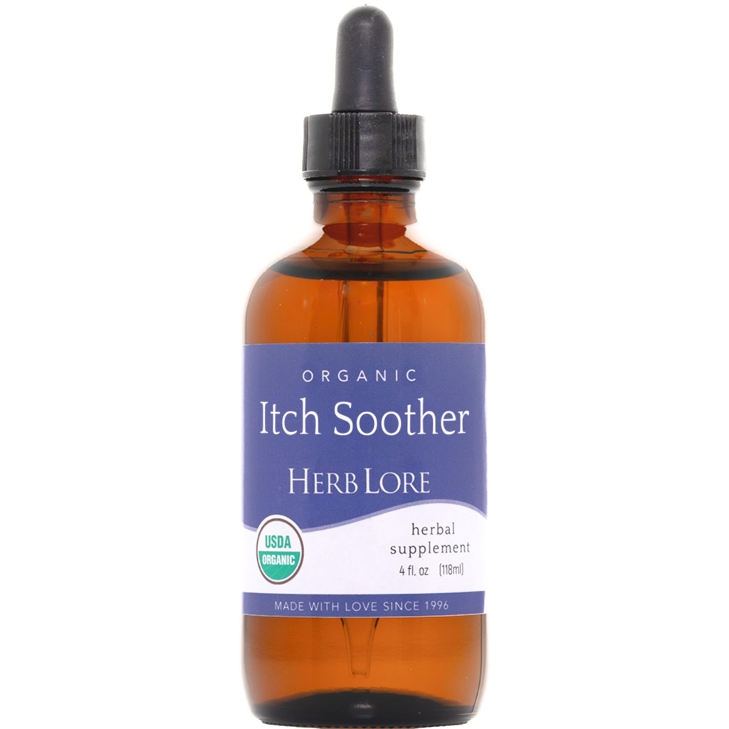 Teinture de Sother Teinture Bio Herb Lore - Apaisante Grossesse démangeaisons Peau et rash, Thistle de lait liquide, Dandelion et Dock jaune Supplément de soutien du foie Drops (4 fl oz)