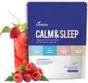 VivoNu boisson en poudre calme et sommeil mélange framboise L Theanine Ksm-66 Ashwagandha Magnésium Glycinat vitamine D 3 suppléments pour la relaxation et la concentration (VSC M2)