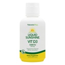 Natures Plus Liquid Sunshine Vitamine D3-5000 UI, 16 fl oz - Delicious Tropical Citrus Flavor - Bone Health, Heart Health & Immune System Support Supplément - Sans gluten - 32 portions