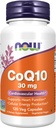 MAINTENANT Compléments alimentaires, CoQ10 30 mg, Classe pharmaceutique, Forme All-Trans produite par Fermentation, 120 Capsules de Veg