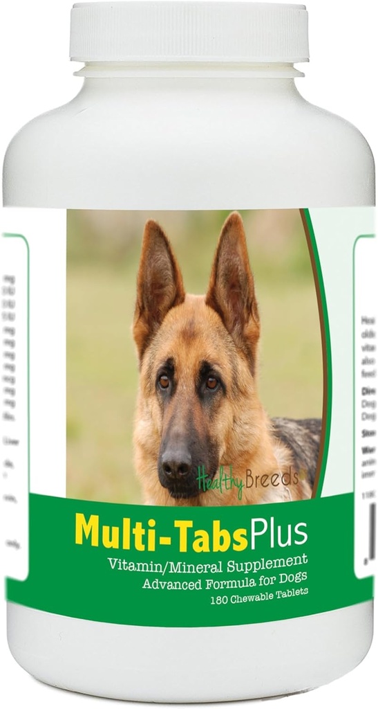 Healthy Breeds German Shepherd Multi-Tabs Plus Chewable Tablets 180 Count