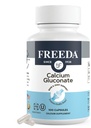 Gluconate de calcium Freeda – supplément de calcium végétalien kasher – Facile à digérer et à absorber – soutient la force osseuse – Calcium pur sans vitamine D – (100 capsules)