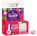OLLY Extra Strength Sommeil Dissoudre rapidement les comprimés, 5 mg de mélatonine, végétalien, fraise - 30ct
