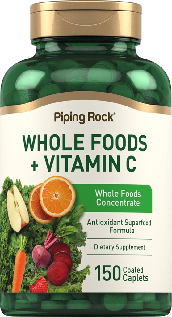 Piping Rock Aliments entiers Vitamine C. 150 Caplets.