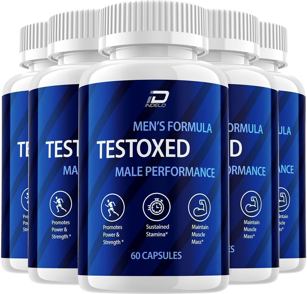 Supplément Capsules Testoxed, Testoxed Advanced Men Wellness Support, Performance énergétique maximale testoxée officielle, Testoxed Premium Dietary Formula Reviews (5 Pack - 300 Capsules)