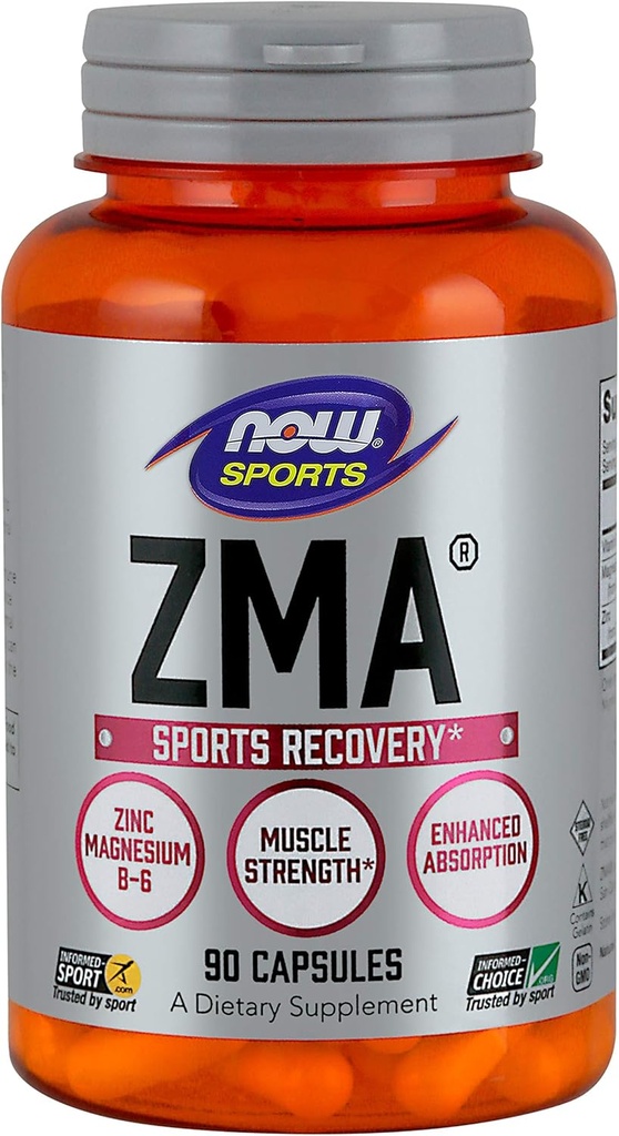 Maintenant Aliments ZMA 800 Mg Capsules, 90 Ct
