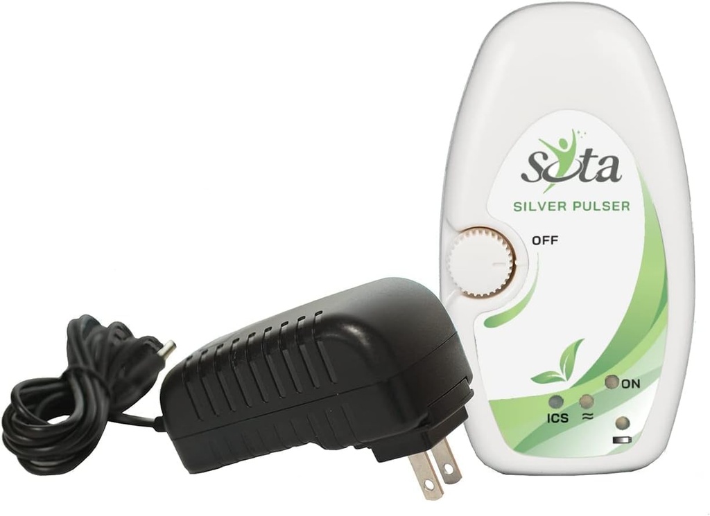 Silver Pulser by SOTA Instruments - Ionic Colloïdal Silver Maker et Microcurrents pour Micropulsing Adaptateur mural inclus.
