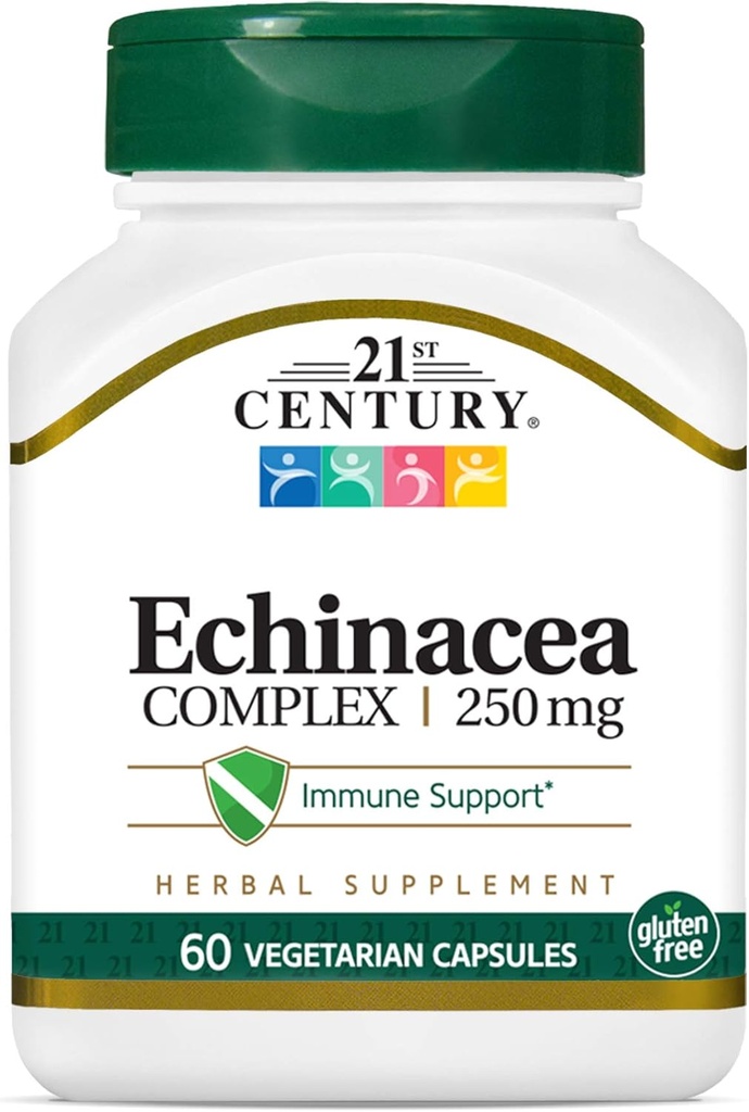 21ème siècle Echinacea Extrait Capsules de Veg, 60 Compte