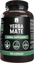 INGRÉDIENTS ORIGINAUX PURE Yerba Mate (365 Capsules), Pas de Magnésium ou de Rincements, Toujours Pure, Verified Lab