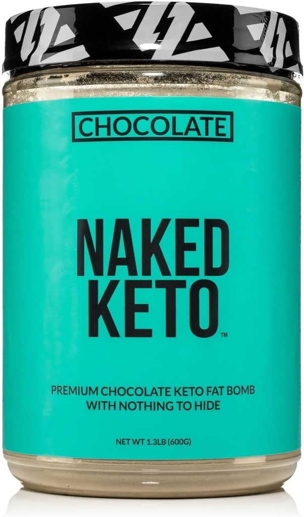 Chocolat nu Keto - Premium Chocolat Keto poudre de bombe à graisse - Rien d'artificiel - Sans gluten Keto poudre de chocolat Mtta huile sans Gmos - 1,3 Lb