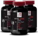 Suppléments L-citrulline et l-arginine - Booster à oxyde nitrique - Endurance, flux d'oxyde nitrique, entraînement de force, soutien de la condition physique, boost pré-Gym, pompe musculaire, boost physique 3 bouteilles 270 comprimés