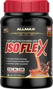 ALLMAX ISOFLEX Isolate de protéines de lactosérum, chocolat - 2 lb - 27 grammes de protéines par scoop - Zéro gras et sucre - 99% Sans lactose - Sans gluten et sans soja - Env. 30 portions