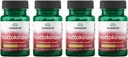 Swanson Nattokinase 2000 Unités Fibrinolytiques 100 Milligrammes 30 Capsules Enzyme (4 Pack)