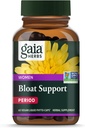 Gaia Herbs Bloat Support - Supplément santé des femmes pour soutenir Bloating & Digestion - Fabriqué avec Dandelion Leaf, Burdock Root, Horsetail et plus - 60 Capsules Vegan (30 portions)