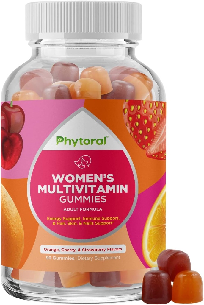 Multivitamines Gommy Vitamines pour les adultes - Multivitamines naturelles pour les femmes Gommies et système immunitaire naturel Booster - Gommies femmes Adultes Complète avec Zinc