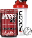 iSatori Morph Xtreme Intense Pre Workout - Bombsicle (20 Servings) Classic Blender Bottle (Clear Bottle with Red Top)