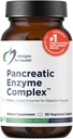 Conceptions pour la santé Complexe d'enzymes pancréatiques - Enzymes digestifs + Supplément bromelain - Soutien Digestion + Santé Gut - Capsule à libération différée avec enzyme pancréatique, Bile à Ox (90 capsules)
