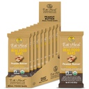 Beurre d'arachide MangeToHeal Butter Real Food Bar - Organic Vegan Healthy Haute Protein Bars - Remplacement de repas à faible teneur en sucre, non OGM, jamais cuit, à base de plantes, sans gluten - conçu pour profiter, non assis sur des étagères