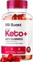 X10 Boost Keto ACV Gummies Advanced Formula 1050MG Advanced Formula, X 10 Boost Keto Plus Gummys Premium Formula Apple Cider Vinegar Gummies, Tous les Gomitas naturels, 60 Gummies pour 1 mois