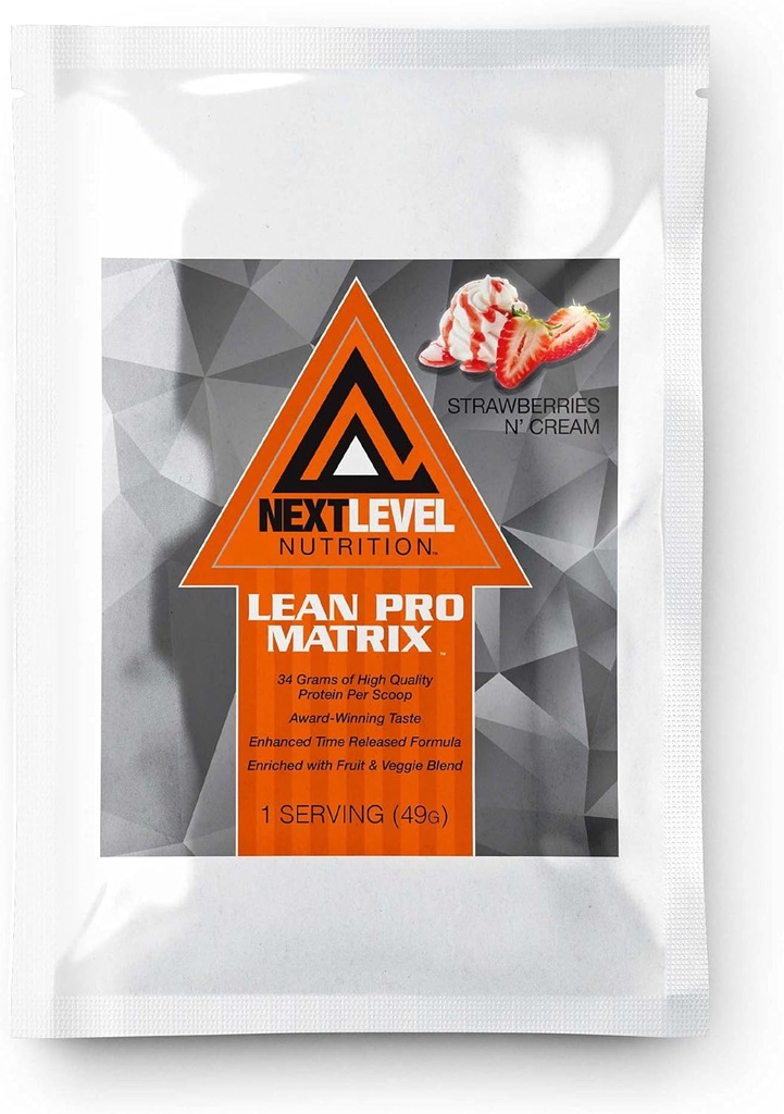 Lean Pro Matrix Packs de voyage en protéines selon le prochain niveau de nutrition