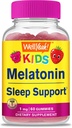 Eh bien oui enfants Mélatonine Gommies 1 mg - Supplément sans médicament d'aide au sommeil Gommy, soutien au sommeil pour les enfants - sans gluten, sans gélatine, sans OGM, végétarien - Saveur naturelle - 60 Gommies