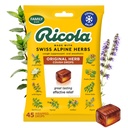 Ricola Drops de toux à base de plantes originales, 45 Compte, Toux Supprimant et Gorge Soulager les gouttes avec le menthol d'origine naturelle, Plaisir goût à base de plantes pour Toux et Gorge Irritation Symptom Relief