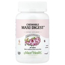 Maxi Health Chewable Digest - Enzymes digestifs naturels avec Bromelain et Calcium- Quick-Acting - 90 Chewables - Kosher - Soutient la digestion saine et le confort articulaire pour les hommes et les femmes