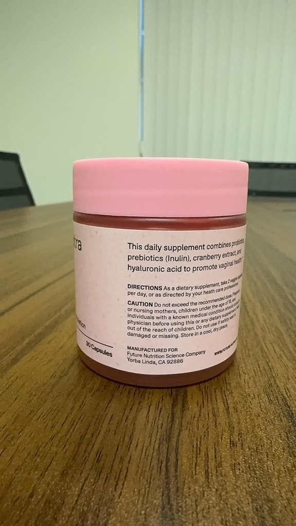 Formulation de bien-être vaginal – 15 milliards CFU, 10 souches pour la santé vaginale, équilibre des levures, soutien du pH, avec prébiotiques, canneberge et acide hyaluronique