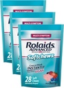Rolaids Antiacide avancé plus anti-gaz softchews, 28 Compte, Berry mixte, Heartburn et Gas Relief (Pack de 3)