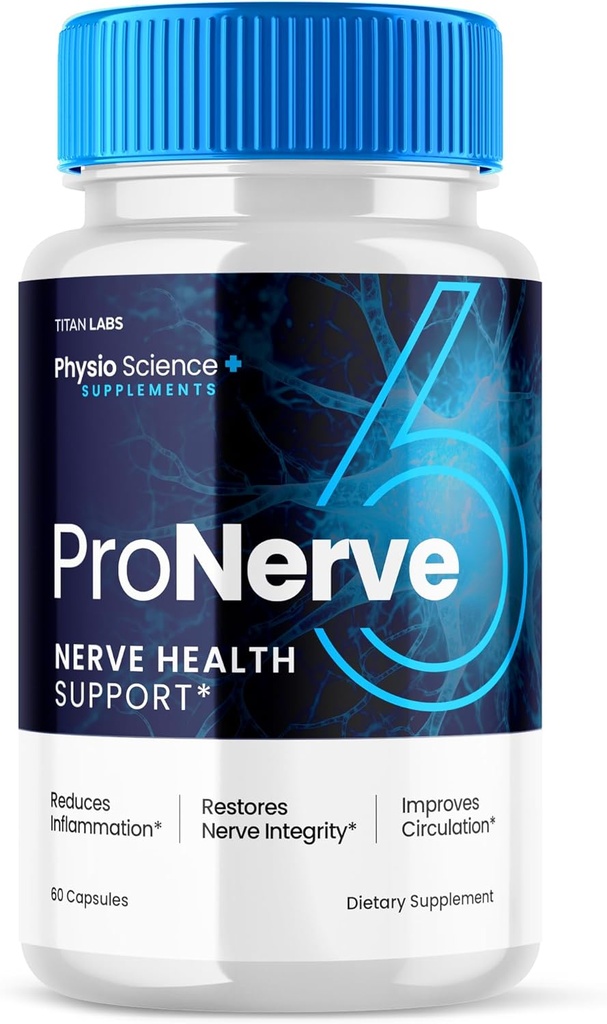 Pro Nerve 6 Capsules Advanced Nerve Health Support, Pro Nerve 6 Dietary Supplément Capsules ProNerve Advanced Formula Nerve Support Supplément pour hommes Femmes Optimal Health Support (60 Capsules)