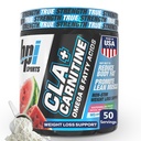 BPI Sports CLA+Carnitine – CLA L Carnitine et acide linoléique – L Carnitine Supplément pour perte de poids, métabolisme et muscle maigre – Sans caféine – Gel de pastèque – 50 portions – 12,34 oz