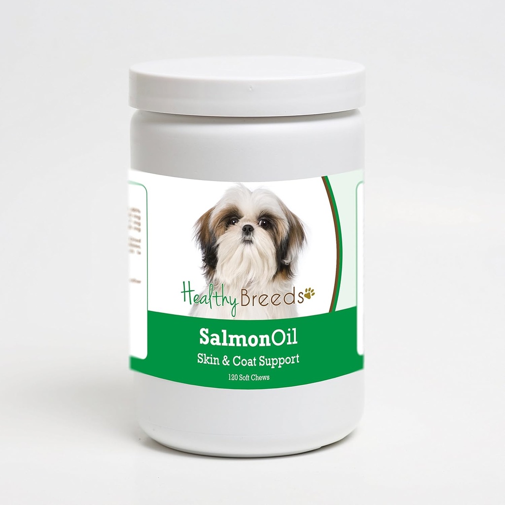 Salmon Oil Chews doux de Shih Tzu races saines 120 Comte